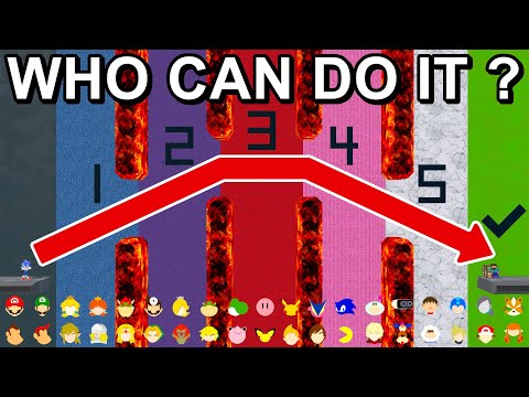 Who Can Jump Through All Lava Holes ? - Super Smash Bros. Ultimate