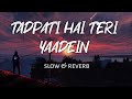Tadpati Hai Teri Baatein Slowed Reverb Aesthetic Lofi Music Text Audio