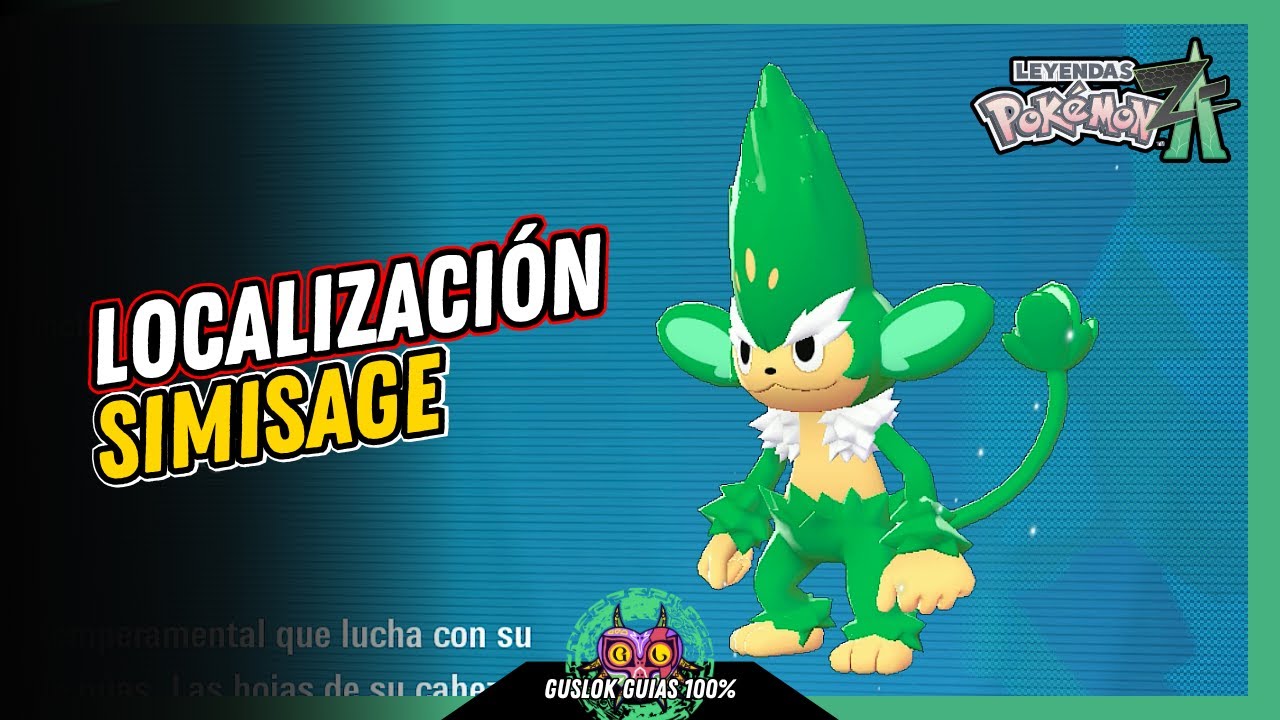 UBICACIÓN de SIMISAGE | GUÍA 100% | 💯Leyendas Pokemon: Z-A🏆 UBICACIÓN de SIMISAGE | GUÍA 100% | 💯Leyendas Pokemon: Z-A🏆