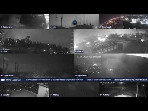Live views from Ukraine 11/10/2022 A - Kramatorsk, Kharkiv, Kyiv, Zaporizhzhia and other cities