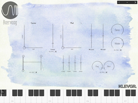 Baervaag FM Synth by KLEVGR Demo for the iPad