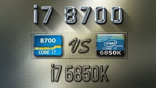 Video thumbnail for i7 8700 vs i7 6850K Benchmarks | Gaming Tests Review & Comparison by PC Performance Benchmarks