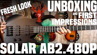 Video thumbnail for Solar Guitars AB2.4BOP 4 String Bass Unboxing and First Impressions! WOW! - LowEndLobster Fresh Look by LowEndLobster