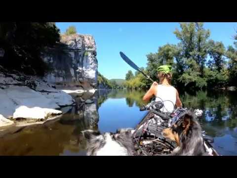 kanukassel-TV: ROAD-Trip 2019 FRANCE Clip 11 - DORDOGNE per KANU & KLAPPRAD macht TIERISCH Spaß