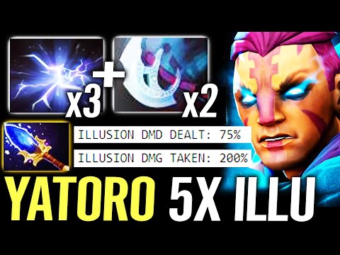 🔥 YATORO Anti Mage 5x ILLusions — Blink Fragment + Manta Aghanim WTF Imba Carry Dota 2 Pro