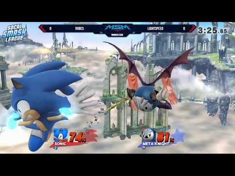 MSM 167 - Viibes (Metaknight) vs Lightspeed (Sonic) Winners Semi - Smash 4