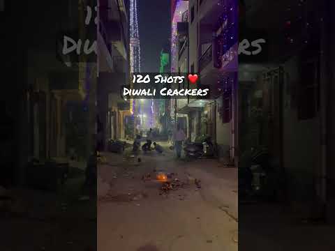 Happy Diwali Crackers 120 shots #youtube #shorts #shortvideo #youtuber #short #youtubeshorts
