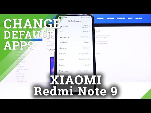 How to Find Default Apps Settings in XIAOMI Redmi Note 9 – Default Apps Section