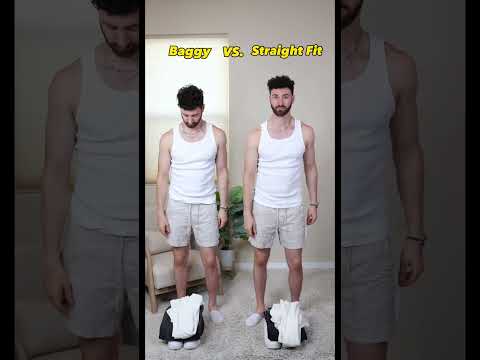 Baggy jeans vs straight fit jeans #MrGQ #abercrombie #mensjeans #baggyjeans #straightfitjeans