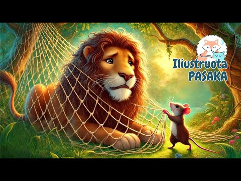 Pasaka – Kaip pelytė liūtą gelbėjo