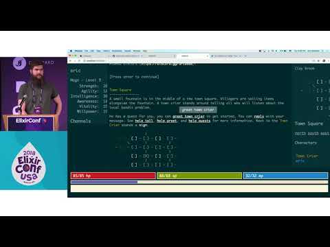 Lighting Talk ElixirConf 2018 - ExVenture a MUD Server - Eric Oestrich