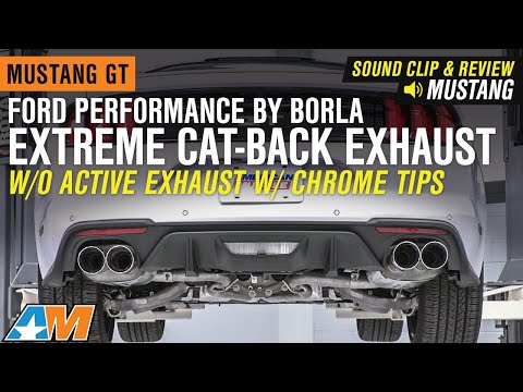2018-2019 Mustang GT Ford Performance by Borla Extreme Cat-Back Exhaust Sound Clip & Review