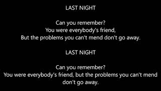 The Sherlocks - Last Night (Lyrics)