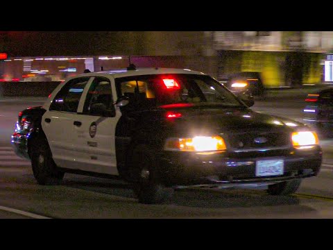 *Unitrol Omega 90 Priority Tone* LAPD Hollywood Slicktop Crown Vic Responding Code 3