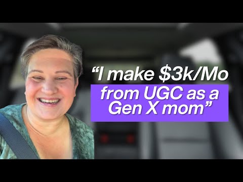 Full-time UGC creator at 49 replaces her entire income