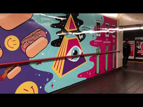 Granville station to Commercial Drive Station on the Skytrain