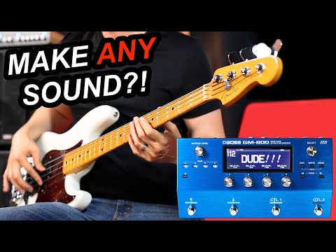 BOSS GM-800 GUITAR SYNTHESIZER - BASS DEMO