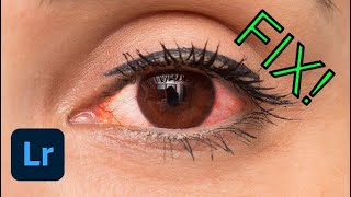How to Fix Red Eyes in Lightroom Classic - Adobe CC Tutorial