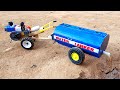 How To Make Power Tiller Tractor With Water Tanker Trolley DIY Mini Science Project At Home