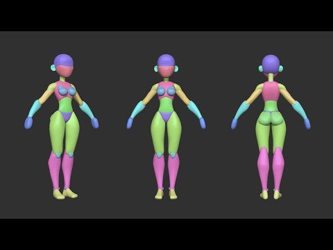 Character Creation Timelapse 01 - Blockout