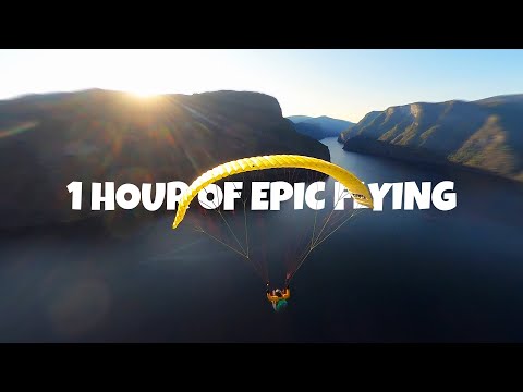 1 HOUR OF PARAGLIDING SPEEDFLYING AND MINIWING FLYING