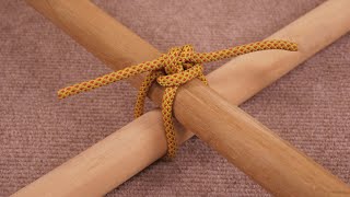 Practical and simple cross knot, cross fixed knot