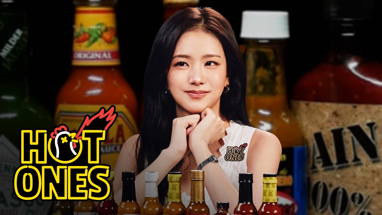 Video of Jisoo on hot ones