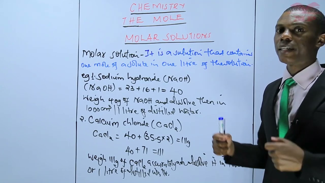 Molar Solutions - Lesson 1