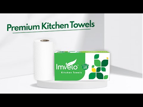 White 4 ply premium kitchen tissue towels
