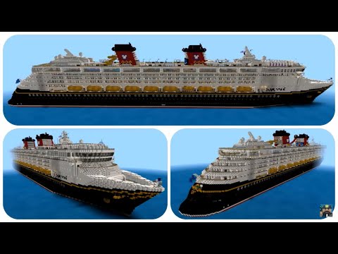 How To Build a Cruise Ship in Minecraft part1 (Disney Magic) Minecraft Cruise Ship Tutorial