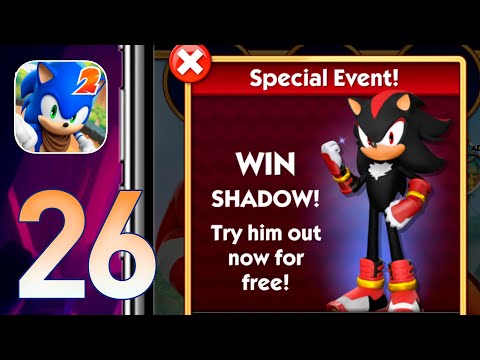 Sonic Dash 2: Sonic Boom Gameplay Walkthrough Part 26 - Special Events Shadow! (iOS, Android) - YouTube