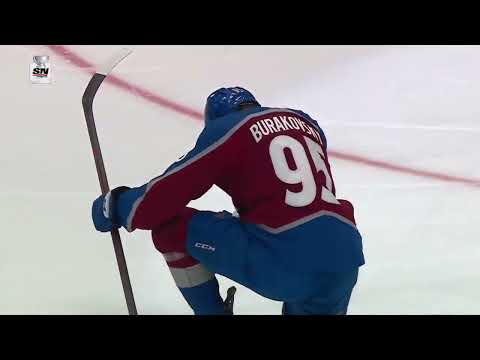 Valeri Nichushkin assists on Burakovsky's OT goal in game 1 SCF (2022)