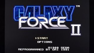 Galaxy Force II on Mega Drive. Played badly + commentary