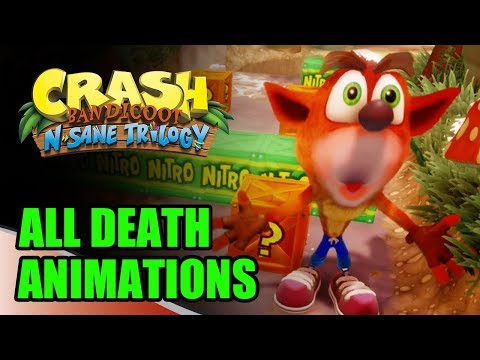Crash Bandicoot N.Sane Trilogy - EVERY DEATH ANIMATION