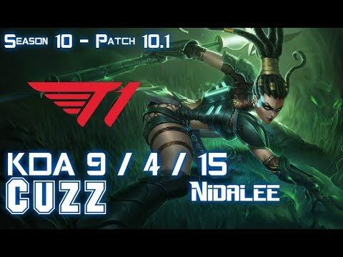 T1 Cuzz NIDALEE vs ELISE Jungle - Patch 10.1 KR Ranked