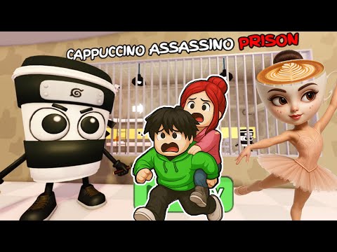 Cappuccino Assassino vs Ballerina Cappucina's Prison Run | Roblox Tagalog | Bawal Makulit