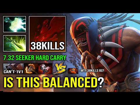 HOW IS THIS BALANCED? WTF 38Kills Thirst Speed 7.32 Bloodseeker Even Ursa Can't Stand 1v1 Dota 2