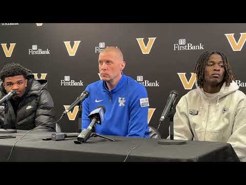 Kentucky coach Mark Pope and players Denzel Aberdeen and Otega Oweh's post-Vandy press conference