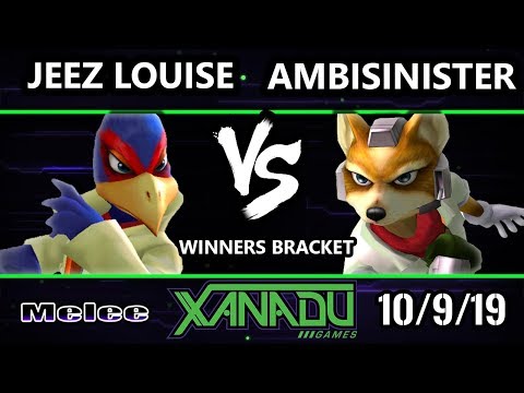 S@X 323 SSBM - jeez louise (Falco) Vs. Ambisinister (Fox) Smash Melee Winners Round 2