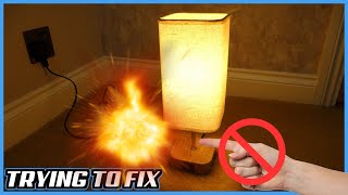 Fixing a Touch Control Lamp That EXPLODED