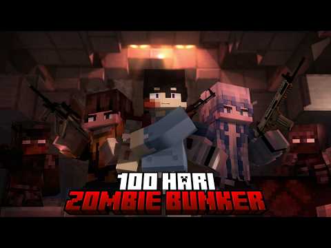 100 Hari Minecraft Bunker Zombie Apocalypse
