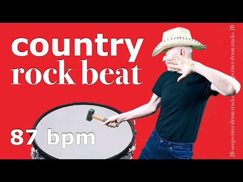 Country Drum Beat 87 BPM 🥁 Drum Backing Track - Country Rock Drum Beat - #26