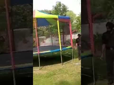 16 feet kids jumping trampoline, for outdoor