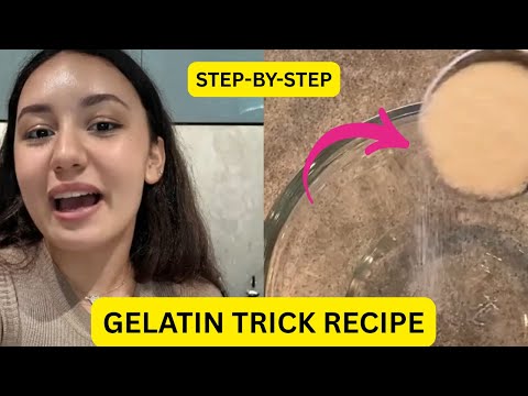 GELATIN TRICK (THE JELLO DIET!) – NATURAL WELLNESS ROUTINE – GELATIN RECIPE