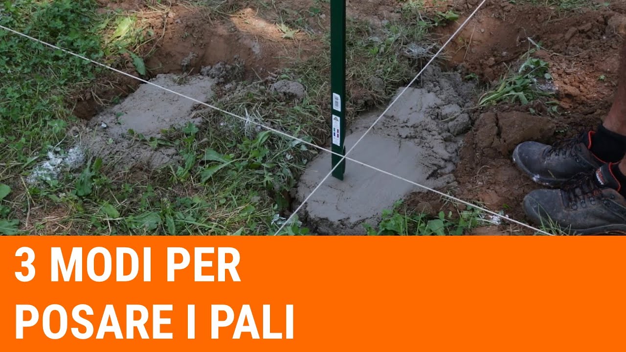 Tutorial: Scopri i 3 modi per posare i paletti in una recinzione
