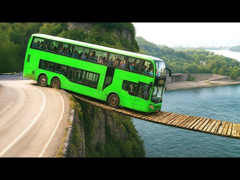 Cars vs Suspension Bridge Challenge #10 in BeamNG Drive!