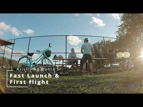 AxisFlying Manta True X 5" - First Flight (build showcase at the end of the video)