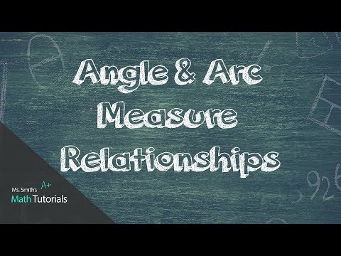 Angle Arc Relationships