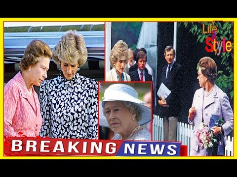 How did Princess Diana cause the Queen to "collapse and be sad".?