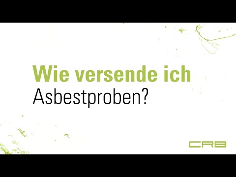 How do I send asbestos samples? (Safe asbestos analysis)